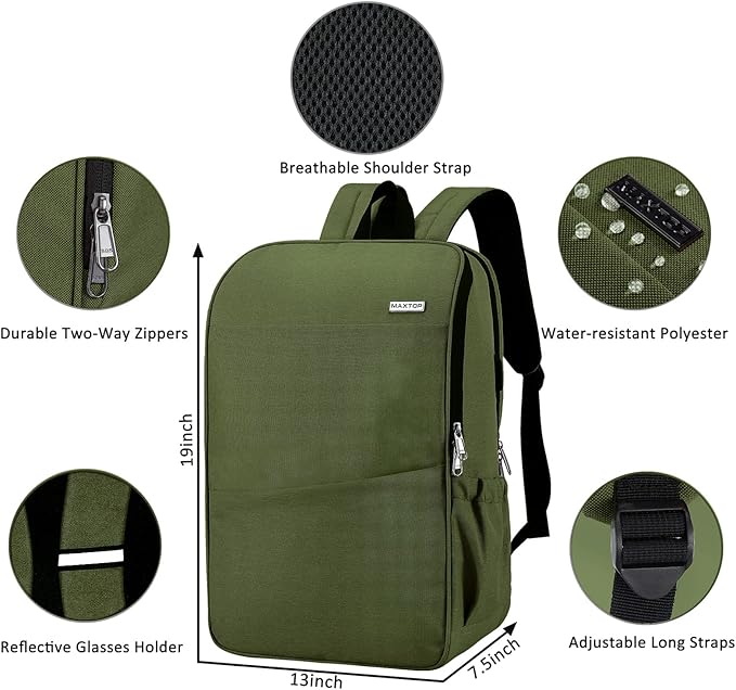 MAXTOP Deep Storage Laptop Backpack Business Anti-theft Backpacks[Water Resistant] College School Computer Bookbag Fits 17 Inch Laptop