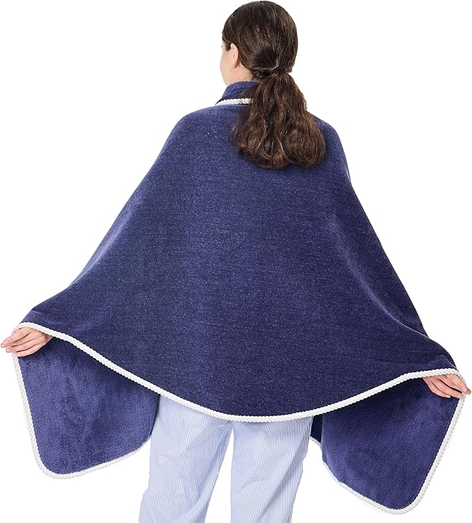 XING YE CHUAN Fleece Wearable Blanket, Comfy Poncho Throw with Buttons, Plush Sleeveless Blankets, for Women Cape Wrap Cover…