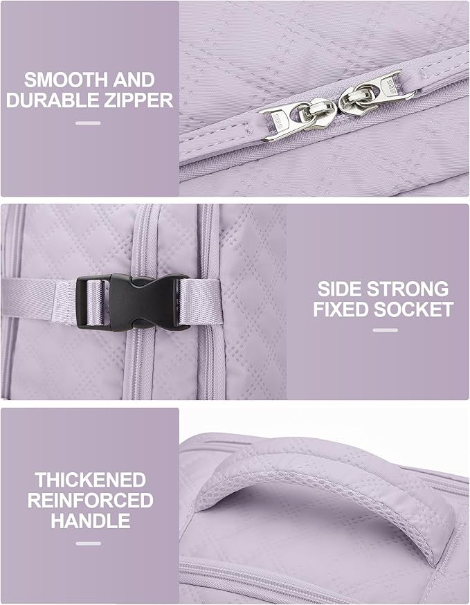 VGCUB Large Travel Backpack for Women Men, Carry on Backpack Airline Approved Gym Backpack Waterproof Business Laptop Daypack,Purple