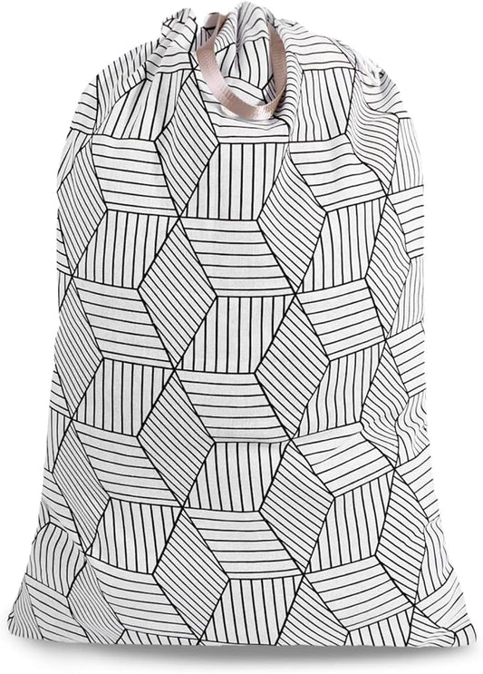 Extra Large Laundry Bag with Drawstring and Handle, Heavy Duty Travel Dirty Clothes Bag for Laundromat and Household, Durable Rip-Stop Laundry Hamper Liner, 22 Patterns(28 x 40 Inch) by SANFERGE