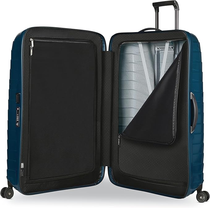 Samsonite Proxis X-Large Hardside Luggage with Dual Spinner Wheels - Innovative Roxkin™ Lightweight Shell With Ultimate Durability- Includes TSA Lock, Ergonomic Telescoping Handle - Petrol Blue