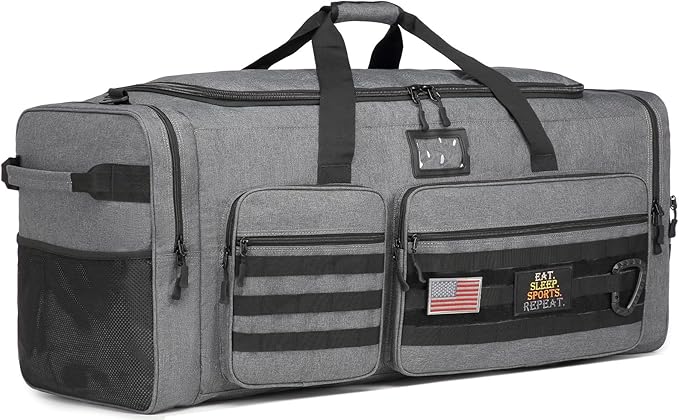 Extra Large Duffle Bag for Men, Heavy Duty Duffle Bag for Travel, Large Sports Gym Equipment Bag for Hockey Football Soccer Baseball Basketball & Team training