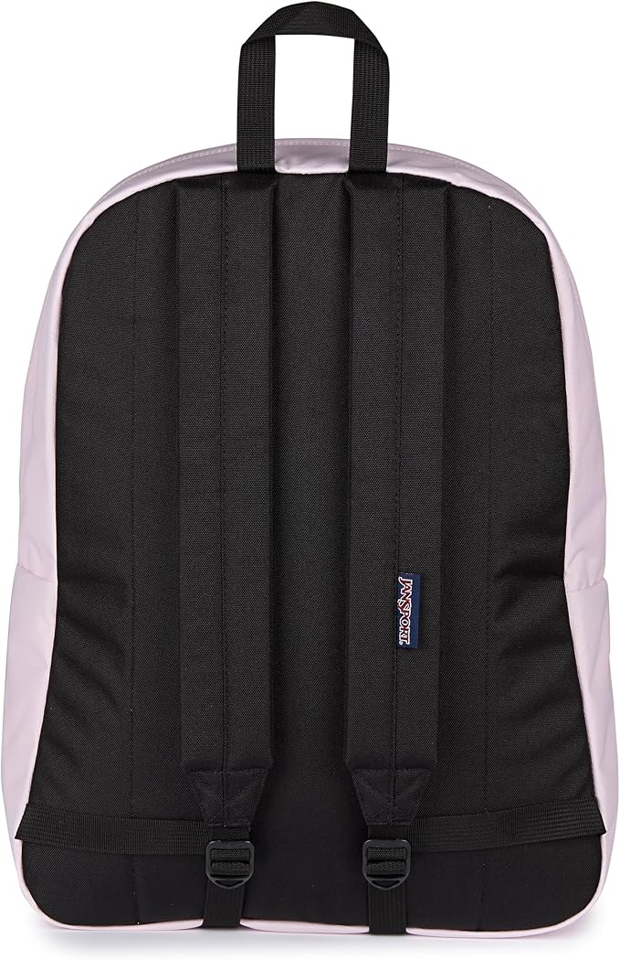 JanSport SuperBreak One Backpack - Durable, Lightweight Bag with 1 Main Compartment, Front Utility Pocket with Built-in Organizer, Premium Backpack, Pink Ice