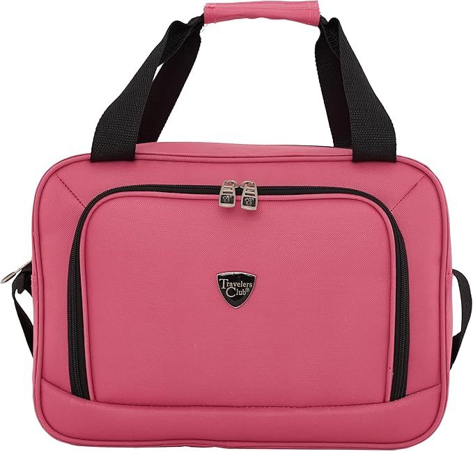 Travelers Club Chicago Hardside Expandable Spinner Luggage, Hot Pink, 5 Piece Set