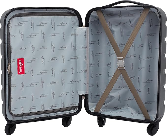 Wrangler 22" Hardside Spinner Carry-On Luggage, Olive