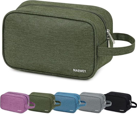 Narwey Travel Toiletry Bag for Women Traveling Dopp Kit Men Travel Bag for Toiletries Cosmetic Bag Makeup Bag Medicine Bag for Traveling
