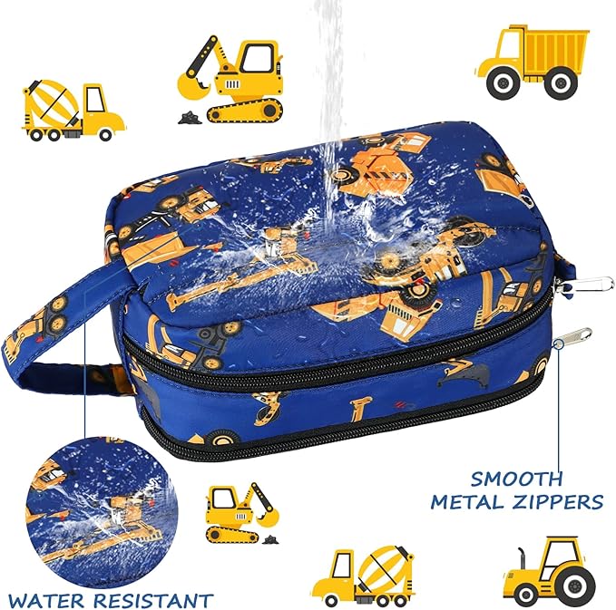 CAMTOP Travel Toiletry Bag for Kids Cute Toiletry Bags for Girls Boys Waterproof for Toiletries Accessories Bathroom Stuff
