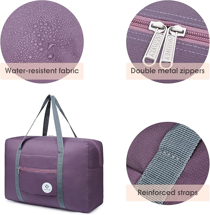 For Spirit Airlines Personal Item Bag 18x14x8 Foldable Travel Duffel Bag Tote Carry on Luggage Duffle Overnight for Women and Men