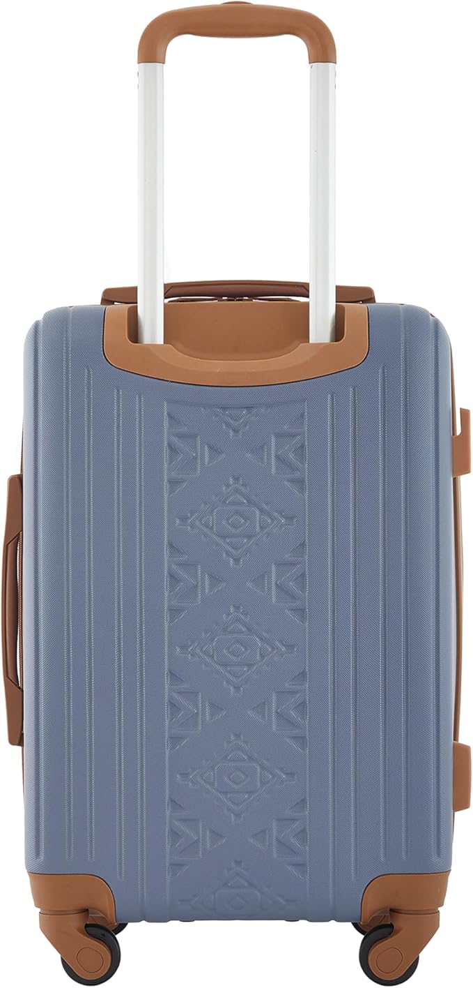Wrangler 22" and 18" Heartland 2-Piece Carry-On Luggage Set, Vintage Indigo