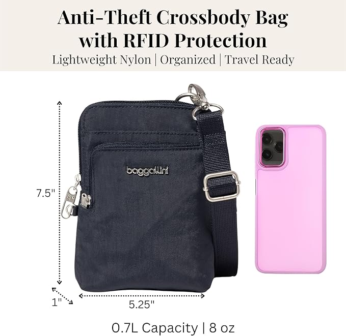 Baggallini Women's Securtex Anti-theft Activity Crossbody Bag