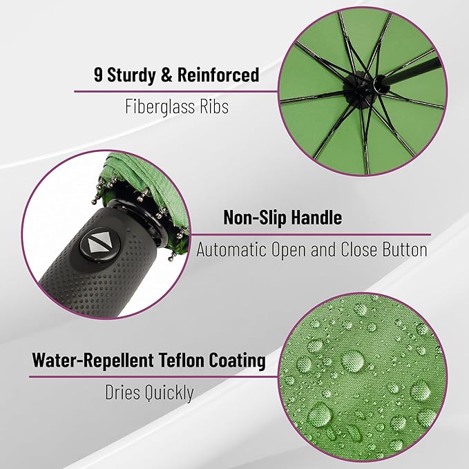 Mr. Pen- Windproof Travel Umbrella, Automatic Umbrellas for Rain, Compact