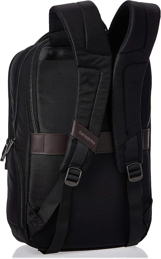 Samsonite Kombi Business Backpack, Black/Brown, 16.25 x 10.5 x 5-Inch