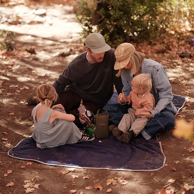 Gravel Layover Travel Blanket – Ultra-Light Compact Blanket for Camping and Outdoor Adventures - Down Alternative Portable Travel Blanket for Layovers & Road Trips (Blue)