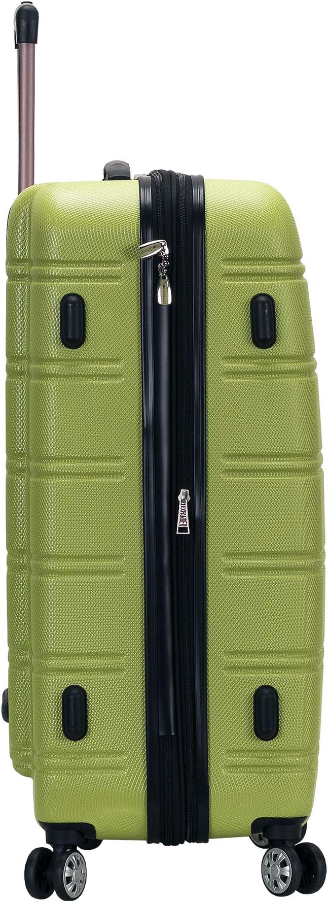 Rockland Melbourne Hardside Expandable Spinner Wheel Luggage, Lime, 3-Piece Set (20/24/28)