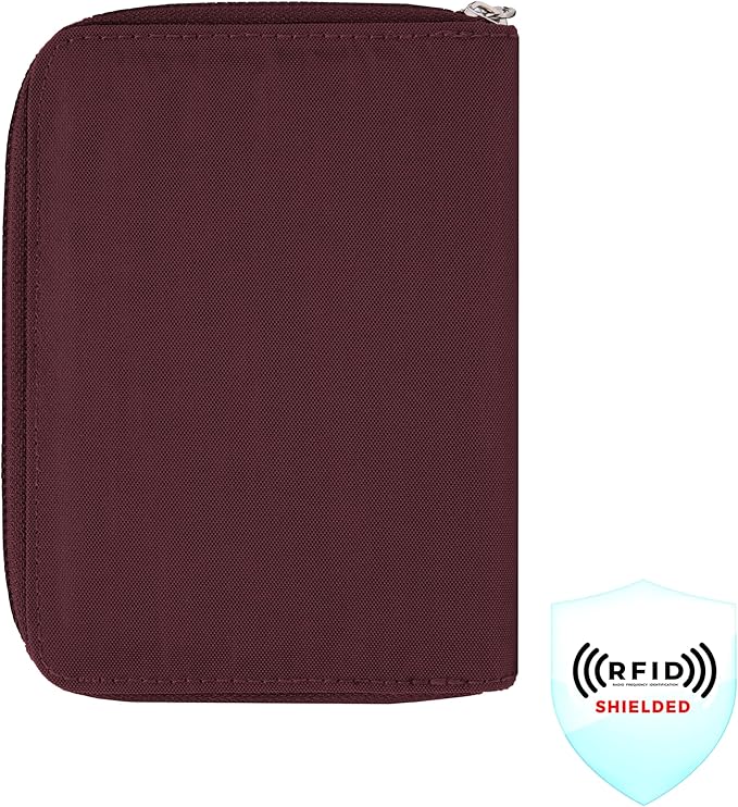 Travelon RFID Blocking Passport Zip Wallet