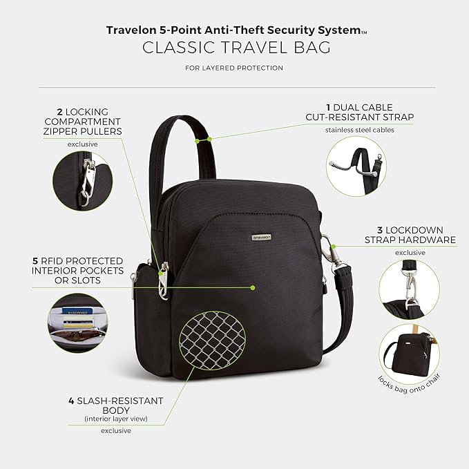 Travelon Anti-Theft Classic Travel Bag