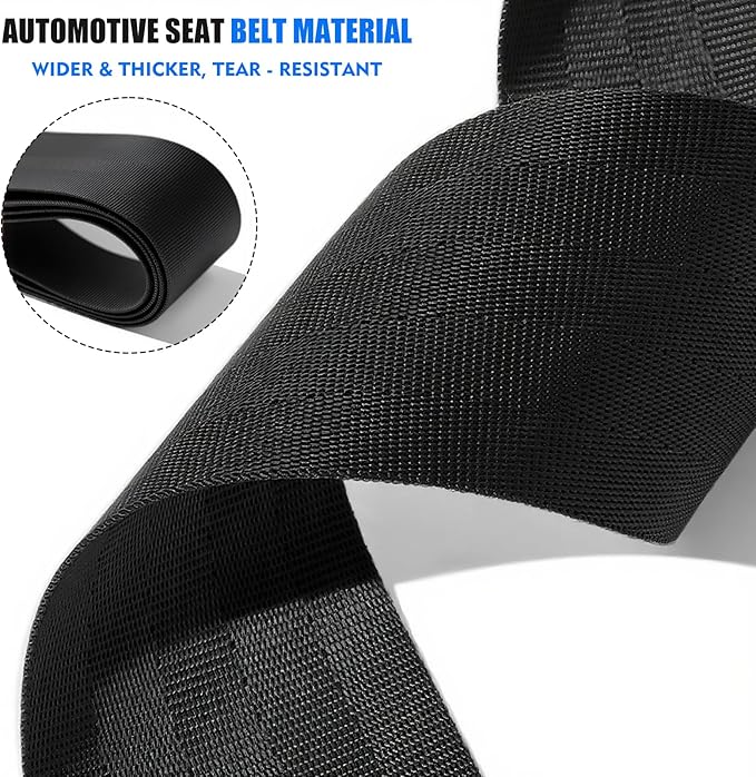 2 Pack Luggage Straps for Suitcases, Luggage Straps to Connect Two Suitcases, Adjustable T-Type and Normal Suitcase Straps for Connect 3 Luggage Together (Black)