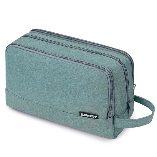 Toiletry Bag for Men Hanging Dopp Kit Water Resistant Shaving Bag Small Toiletry Bag for Traveling (Turquoise)