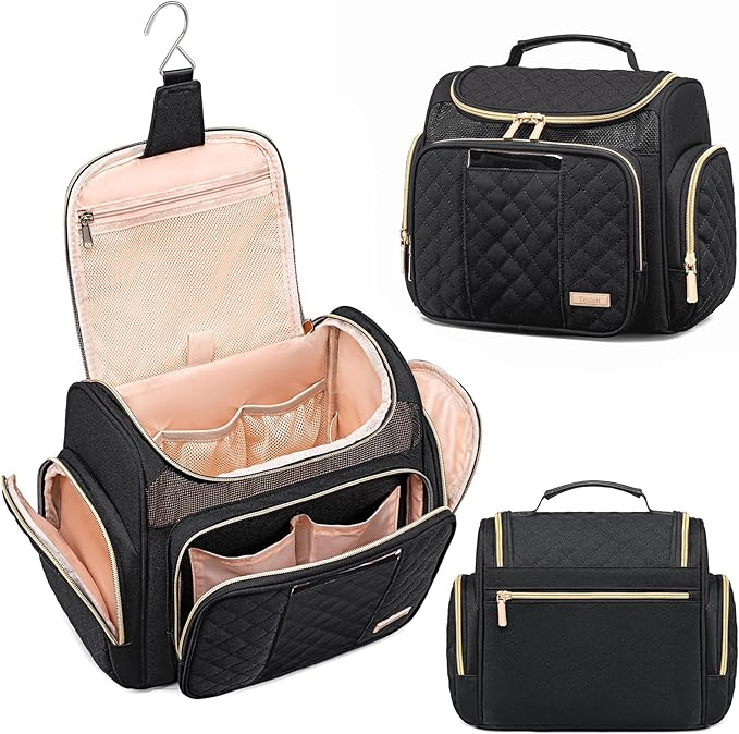 Large Toiletry Bag for Women Men,Bathroom Bag,Water Resistant Shower Bag,Makeup Bag,Portable Shower Caddy for College Dorm,Hanging Travel Toiletry Bag with Transparent Waterproof Phone Pocket