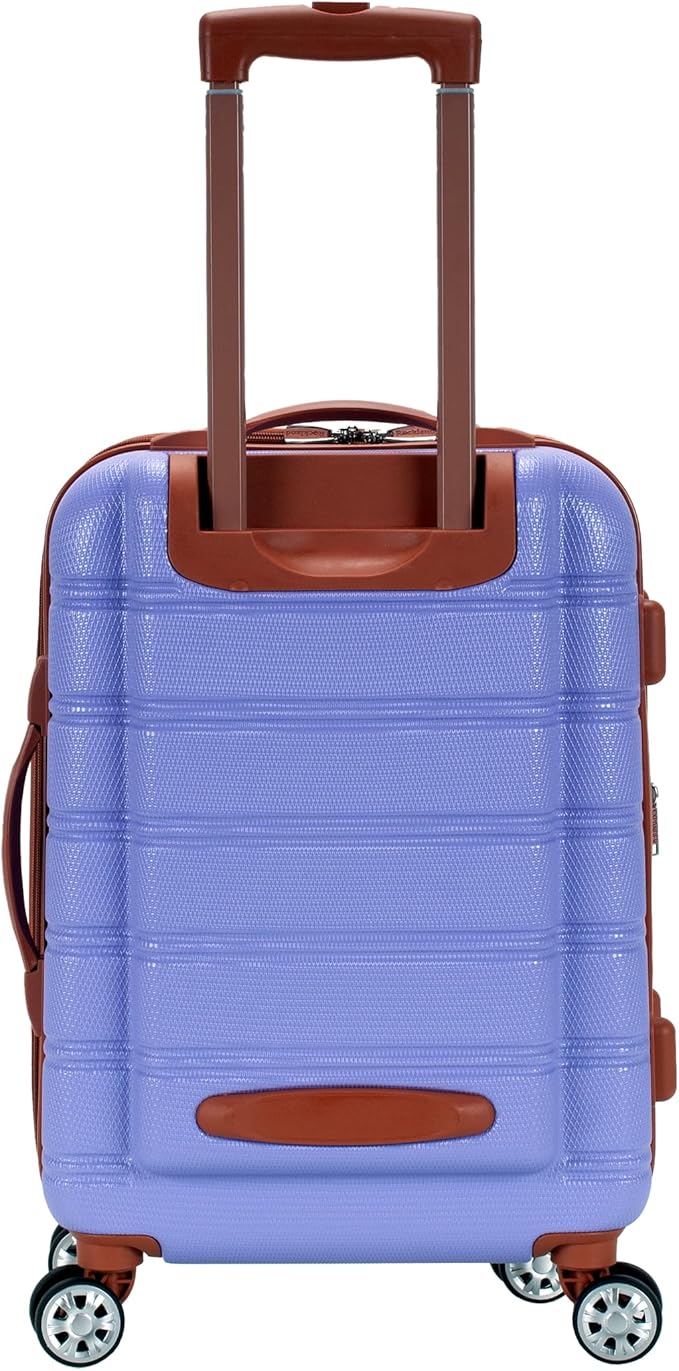 Rockland Melbourne Hardside Spinner Wheel Luggage, Lavender, Carry-On 20-Inch