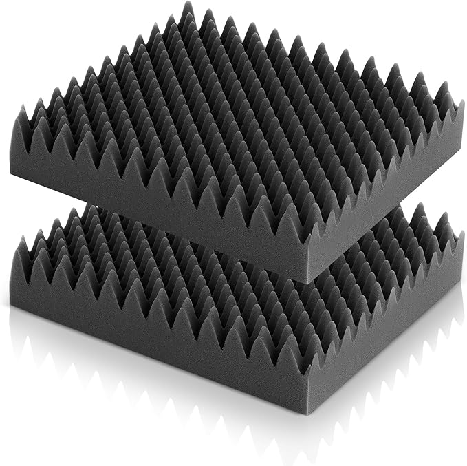 Geiserailie 2 Pcs Egg Foam Pad Eggs Chair Cushion to Relieve Back Foam Seat Cushion Chair Accessories Pad for Office Recliner Wheelchair Home Car (Egg,Black Gray)