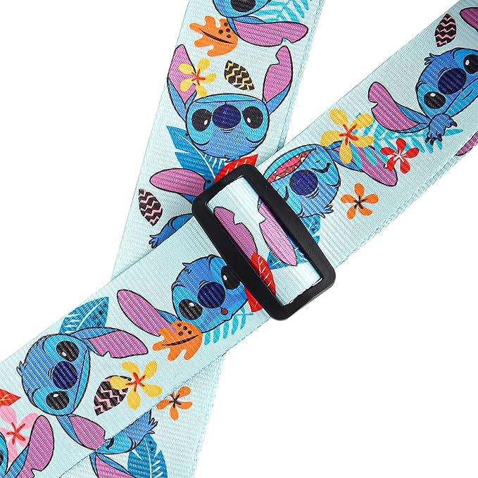 Disney Stitch Luggage Strap 2-Piece Set Officially Licensed, Adjustable Luggage Straps from 30'' to 72''