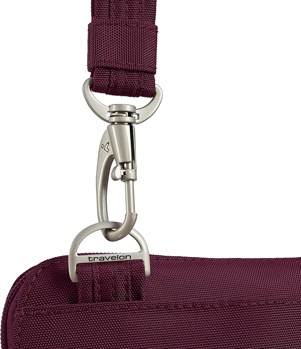 Travelon Anti-theft Classic Slim Double Zip Crossbody