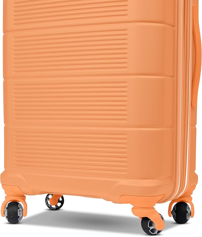 American Tourister Stratum 2.0 Expandable Hardside Luggage with Spinner Wheels, 2-Piece Set 20/28, Papaya
