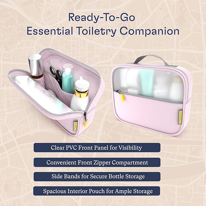 Shacke Packing Cubes for Travel 8 Set - Compression Luggage Organizer Bags - Versatile Travel Organizer for Women and Men - Optimized Packing Bags - Travel Essentials (Petal Pink)