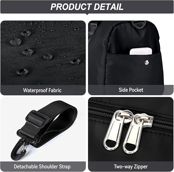 Weekender Duffel Bags for Women with Toiletry Bag, Travel Totes Bag for Airplane, Cute Sports Gym Dance Bag Overnight Luggage Bag with Wet Pocket Shoe Compartment, Carry On Hospital Bag