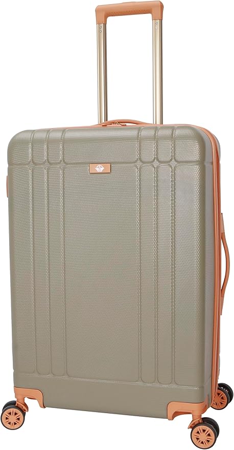 Dockers Hooper Hardside Expandable 8-Wheel Spinner Travel Checked Luggage, 24-Inch, Timberwolf
