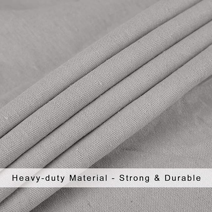 Heavy Duty Laundry Bag with Drawstring and Handle, Extra Large Travel Dirty Clothes Bag for Laundromat and Household, Durable Rip-Stop Laundry Hamper Liner, 28 x 40 Inch, Gray