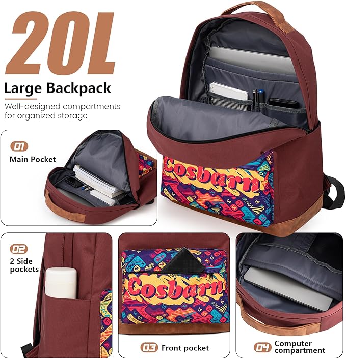 Carry On Luggage 22x14x9 Airline Approved, Hardside 20 Inch Carry on Suitcases with Wheels, Hard Shell ABS Lightweight Carry on Luggage Set, Travel Suitcase Set with TSA Lock, Burgundy