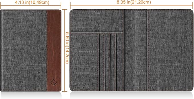 FINTIE Passport Holder, Slim Travel Wallet RFID Blocking Card Case Cover Passport Cover Protector Essentials with Credit Card Slots for Women/Men | Slim, RFID Blocking, Card Case Cover, Essentials, Credit Card Slots