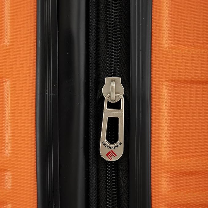 Travelers Club Phoenix Luggage, Sun Orange, 22-Inch Carry-On