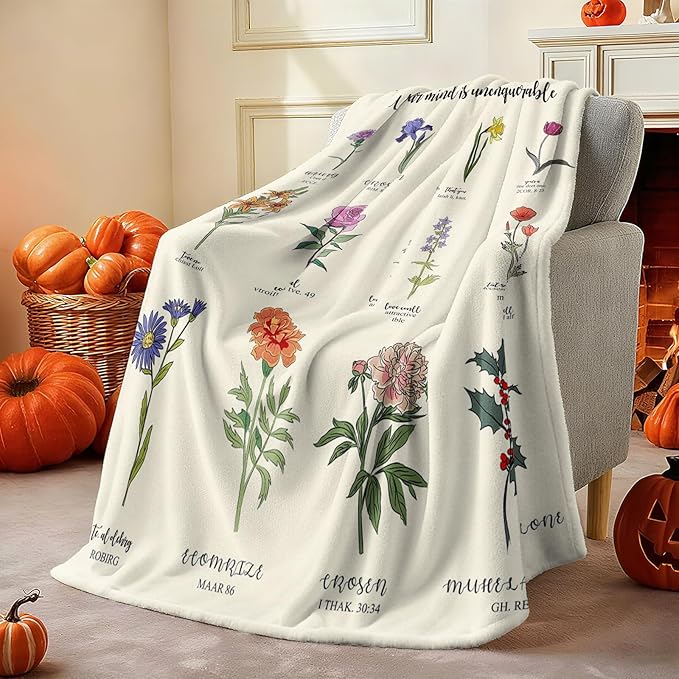 TEHALK Christian Gifts for Women Faith, Inspirational/Religious/Spiritual Gifts for Adults 40"x 50"
