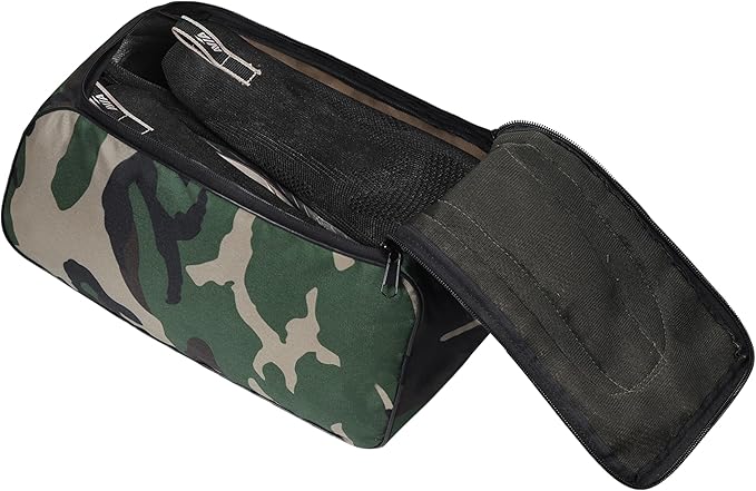 Shoe Bag Waterproof Sports Golf Boot Bag | Odor-Resistant Gym Kit Organiser Storage | Hiking Travel Dust-Proof Storage Bag for Wellington, Cowboy, Football, Rugby, Cricket Shoe (Green Camo)