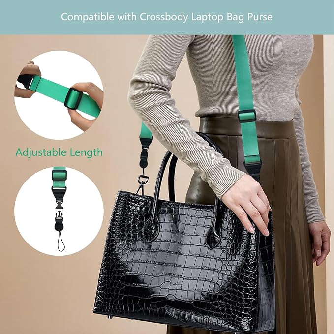 3 Pack Adjustable Shoulder Strap:Comfortable for iPad Strap Nylon Neck Lanyard for iPad/Samsung Tablet Case,Camera Binocular Crossbody Laptop Luggage Bag(Mint Green)