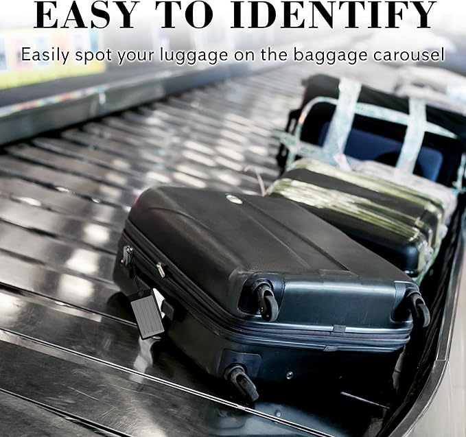 10 Pack Luggage Tags for Suitcases, Airplane Travel Essentials for Flying, International Travel Must Haves, and Luggage Accessories by Sodsay