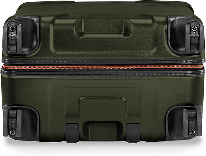 Briggs & Riley 27" Medium Spinner - Checked Luggage for Travel, Suitcases with Wheels, Hardside Rolling Bag for Men & Women, Self-Repairing Zipper - Torq Collection, Hunter Green