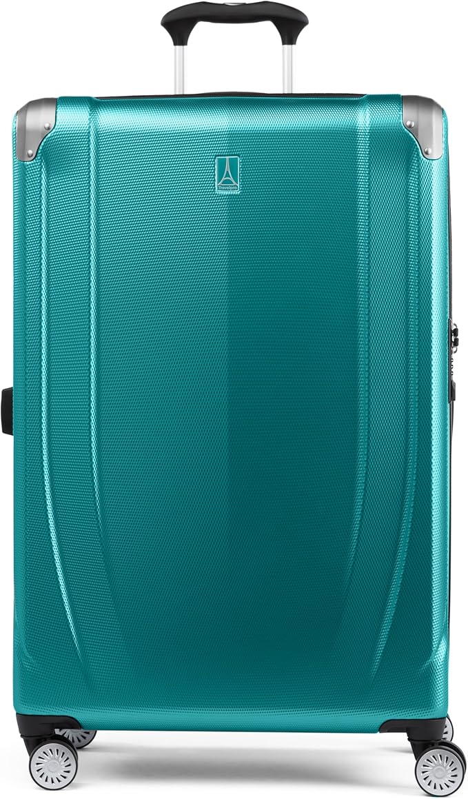 Travelpro Pathways 3 Hardside Expandable Luggage, 8 Spinner Wheels, Lightweight Hard Shell Suitcase, Checked Large 28 Inch, Kayak Teal