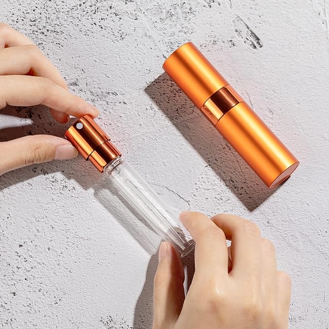 LISAPACK Atomizer Perfume 8ML Spray Bottle for Travel (9PCS), Empty Refillable Cologne Dispenser, Portable Sprayer for Men and Women (Multi-colored)
