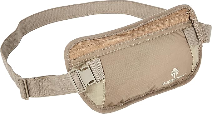 Eagle Creek Undercover Hidden Pocket - Travel Money Belt Deluxe for Men and Women, Khaki