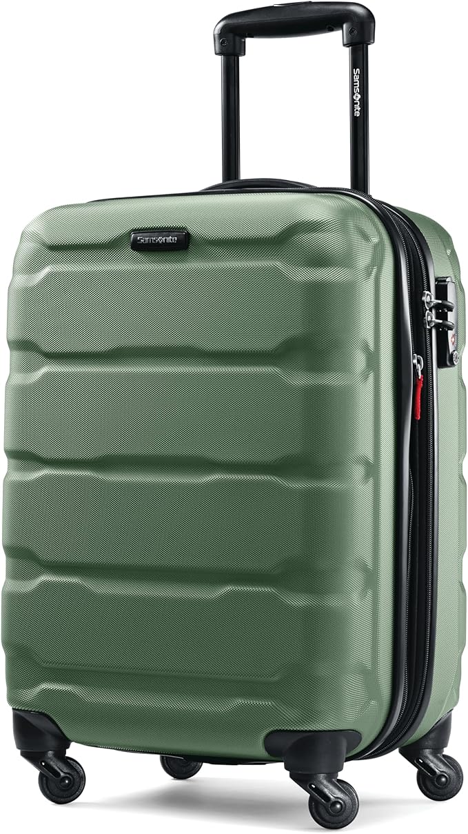 Samsonite Omni PC Hardside Expandable Luggage with Spinner Wheels, Carry-On 20-Inch, Army Green