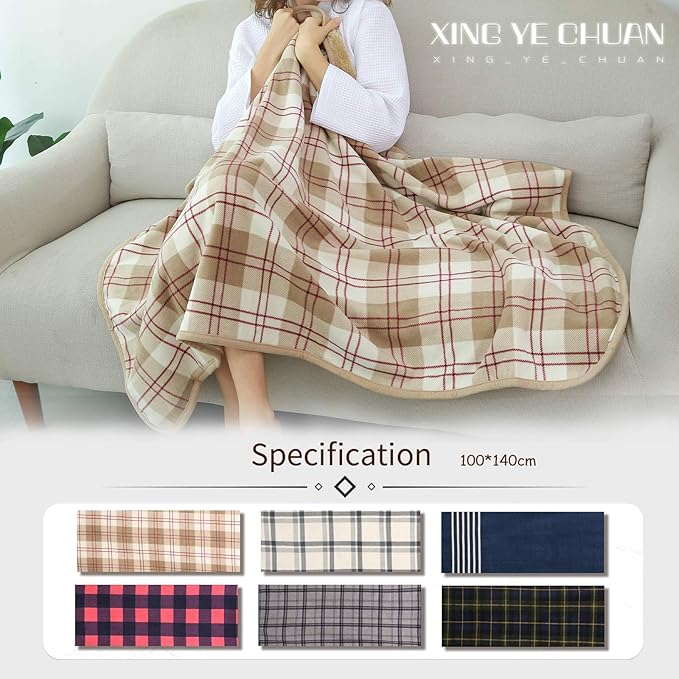 XING YE CHUAN Fleece Wearable Blanket, Comfy Poncho Throw with Buttons, Plush Sleeveless Blankets, for Women Cape Wrap Cover…