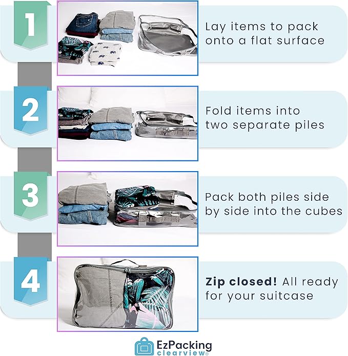 Large Clear Travel Packing Cube/See-Through PVC Organizer for Suitcase/Multipurpose Pouch w/Handle/Dress Shirts, Pants, Cashmere, Sweaters & Seasonal Linen Storage Protection (Burgundy)
