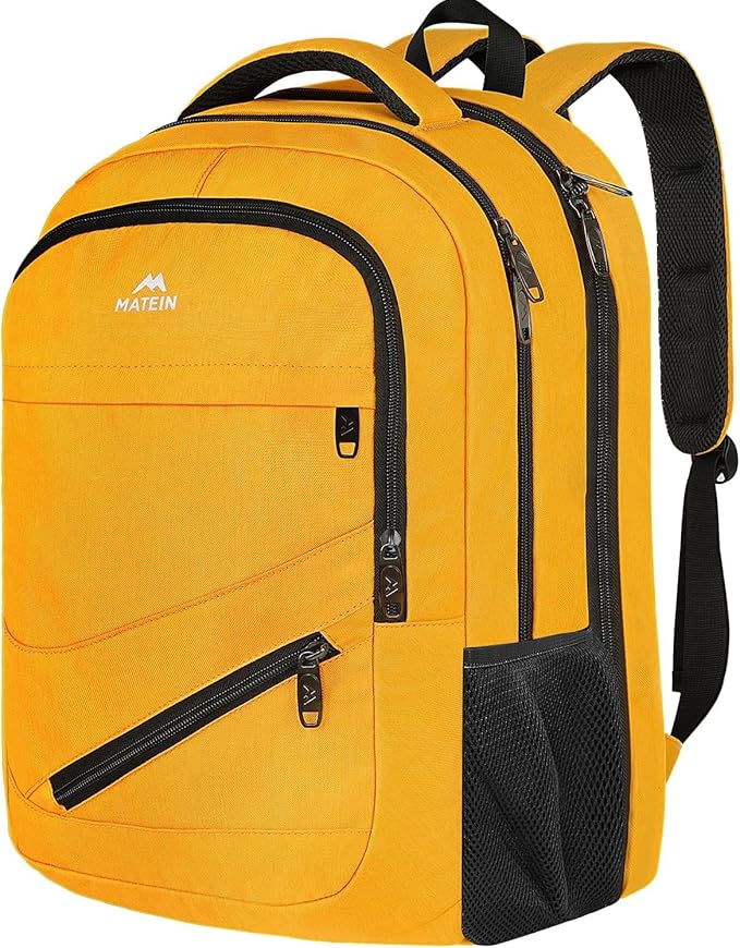 MATEIN 18.4 Inch TSA Approved Backpack, Extra Large 50 L Outdoor Carryon Backpack with Seperated Laptop Compartment, Work Travel Daypack with Front Pocket, Creative Gifts for Men Women