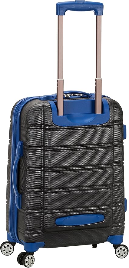 Rockland Melbourne Hardside Expandable Spinner Wheel Luggage, Grey, 2-Piece Set (20/28)