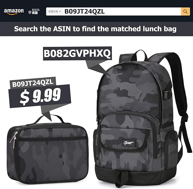 rickyh style School Backpack Travel Bag for Men & Women Lightweight College Back Pack with Laptop Compartmen