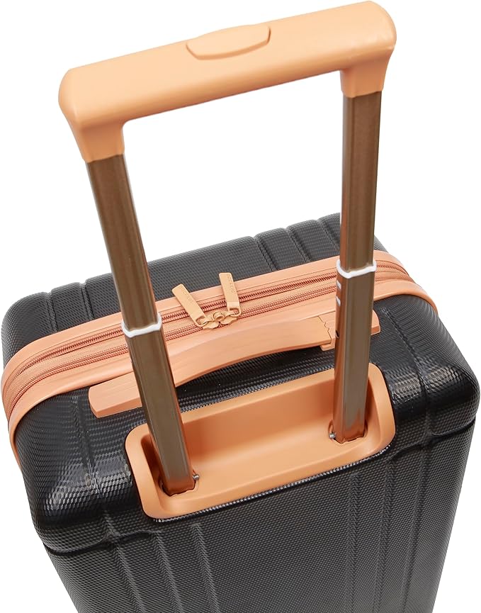Dockers Hooper Hardside Expandable 8-Wheel Spinner Travel Carry On Luggage, 20-Inch, Black